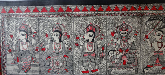 Dashavatram in Madhubani Painting - Hunar Hatti