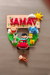 Personalized Handmade Kids name hanging- Jungle Safari