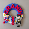 Personalized Handmade Kids name hanging- Superhero Hanging