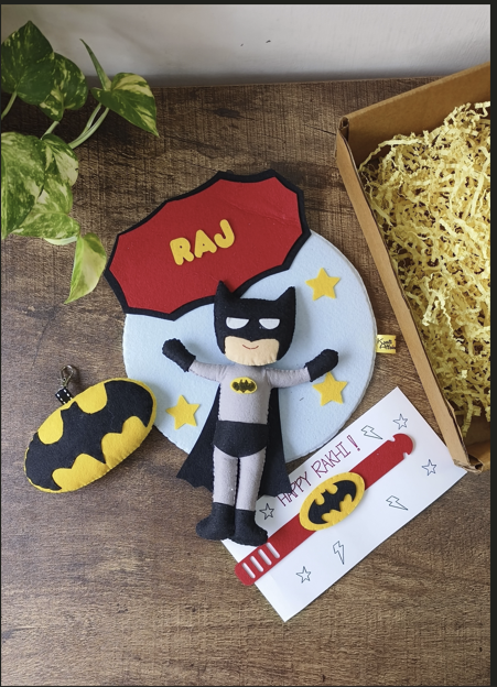 Kids wall hanging- Superhero Rakhi Hamper
