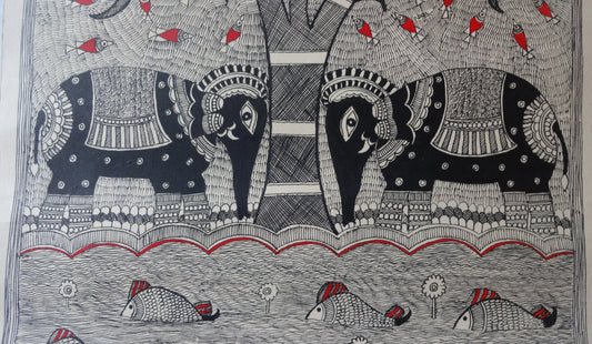 Godna Painting: Tree of Life - Hunar Hatti