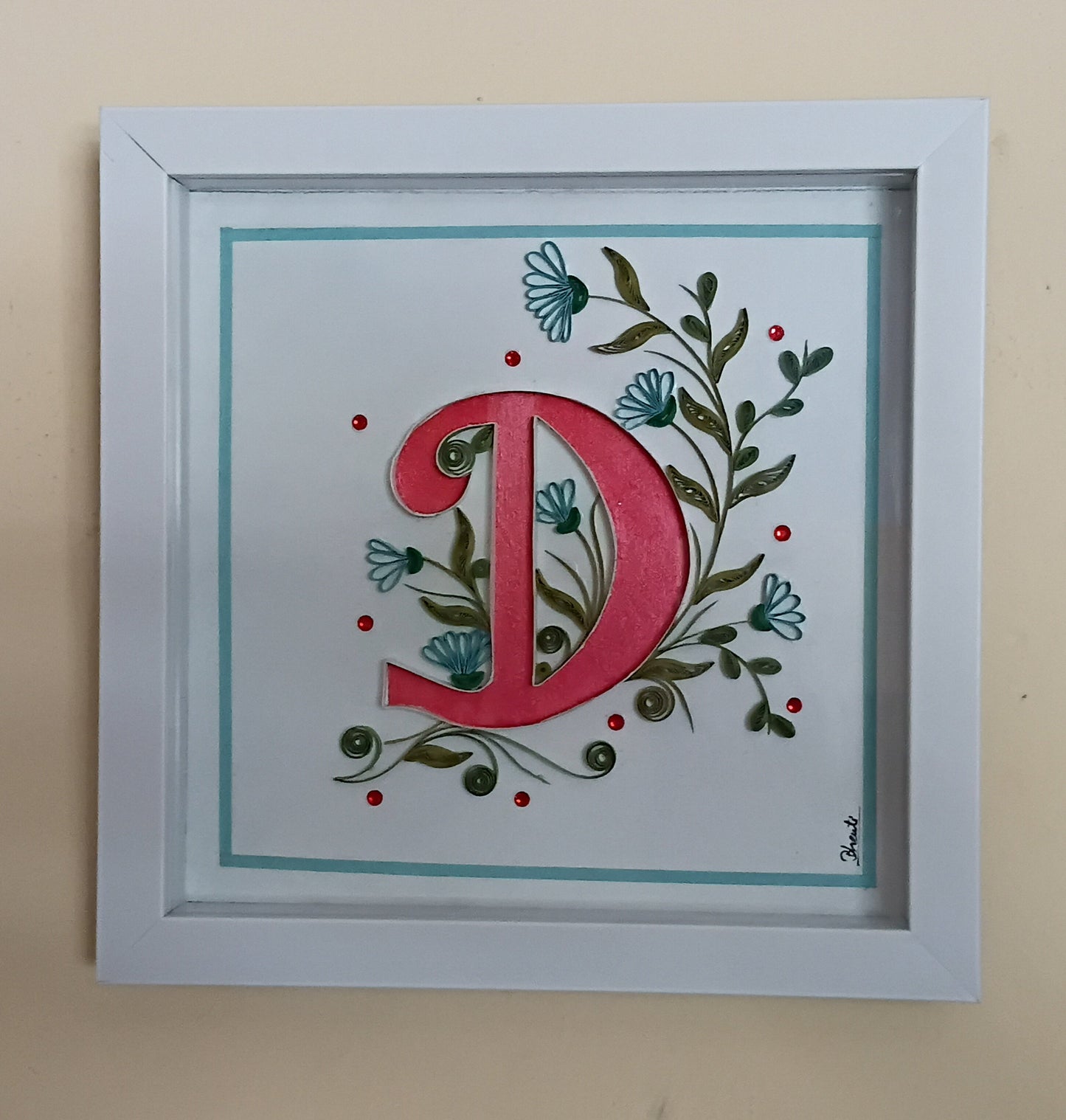 Wall Hanging Frame Alphabet - D