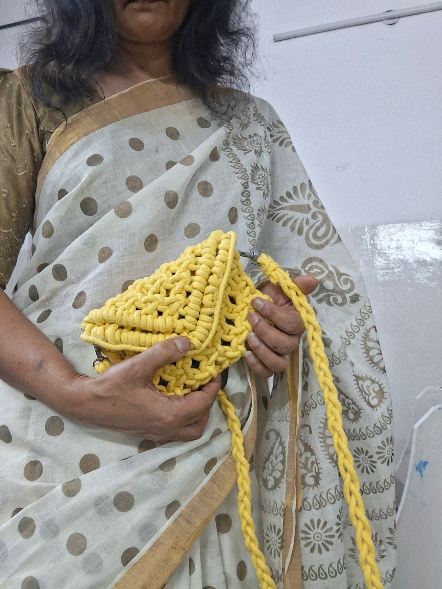 Macrame handbag/sling bag