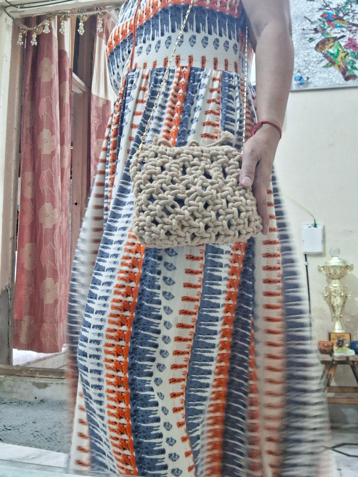 Macrame handbag/sling bag
