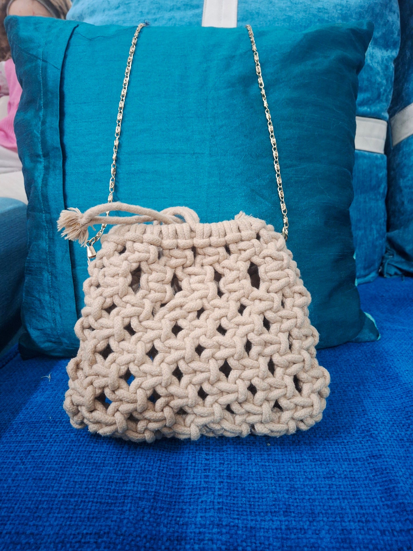 Macrame handbag/sling bag