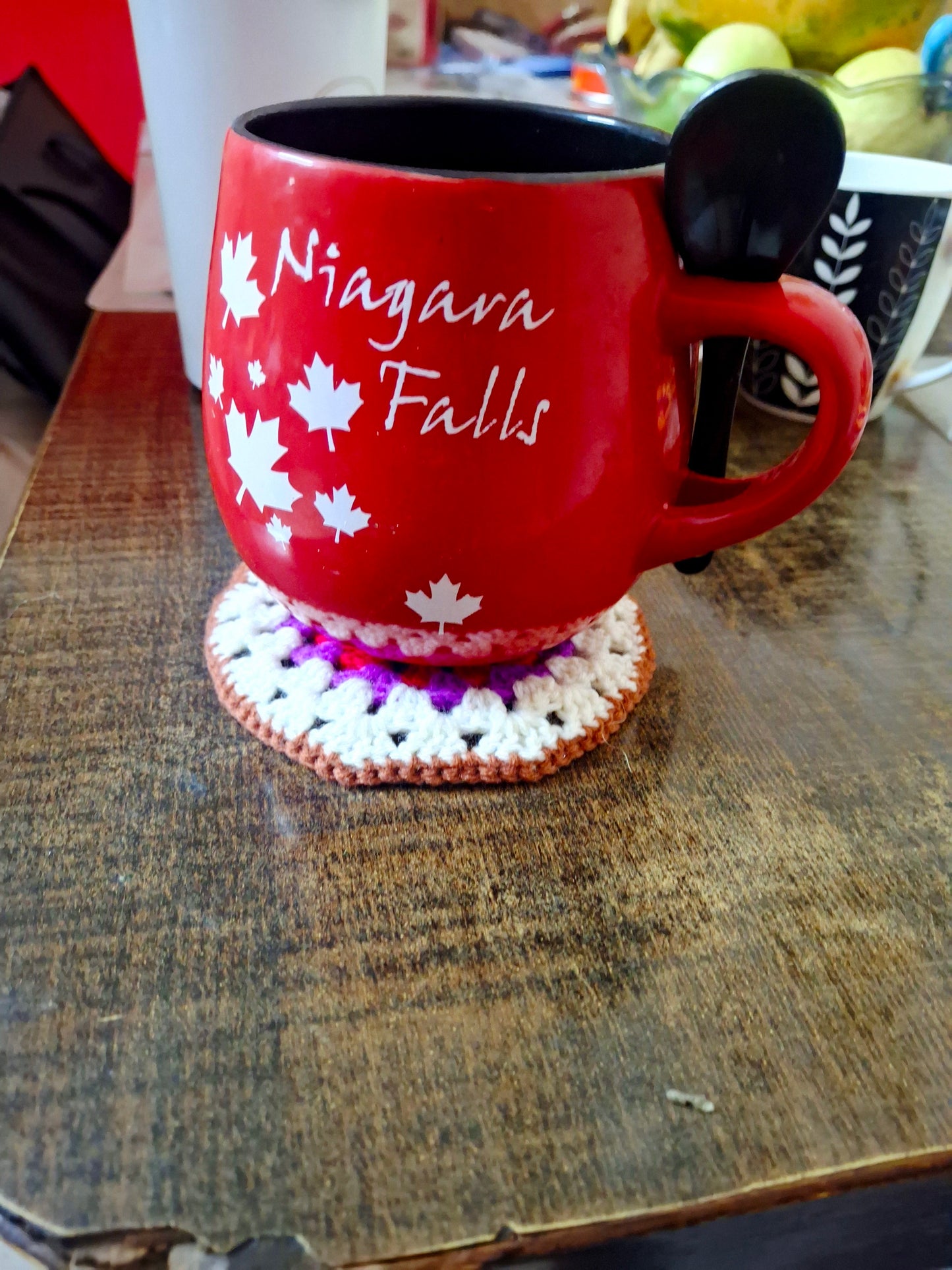 Crochet coasters