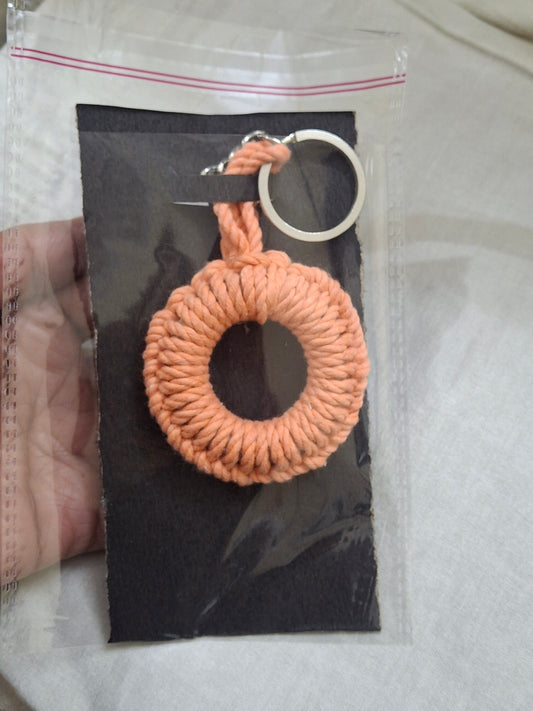 Flower wreath keychain