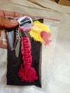 Keychain with feather