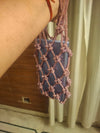 Rhinestone Macrame mobile sling rosegold