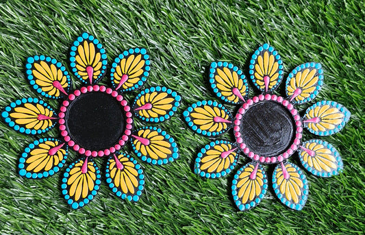 Mandala art tea lights