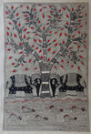Godna Painting: Tree of Life - Hunar Hatti