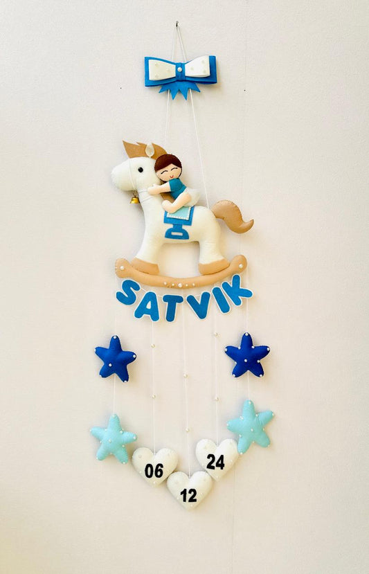 Kids hanging -Baby Boy on horse