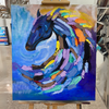 Horse abstract art