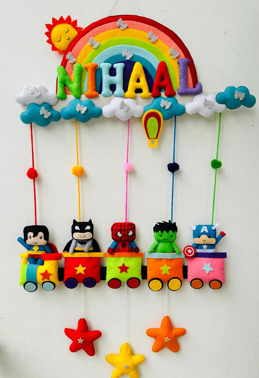 Kids hanging -SuperheroTrain (Single Name)