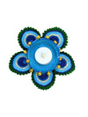 Happy Threads | Colorful Peacock Tealights | Handmade Crochet for Diwali