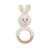 Happy Threads | Cuddly Bunnies Ring Rattle-Gentle & Safe Crochet Toy for Newborns