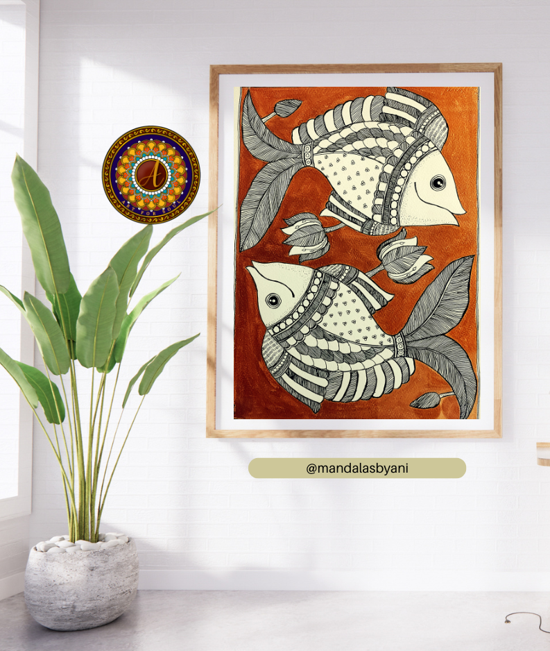 Indian folk art-Acrylic Painting