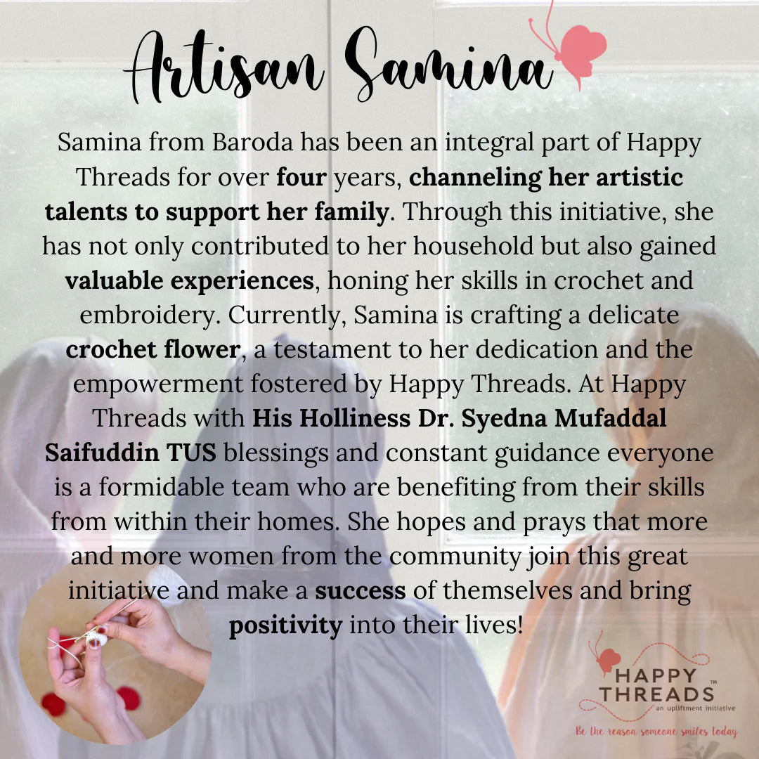 Happy Threads | Handmade Crochet Table Runner 🤍 | Cream Bliss Elegant Home Décor - Hunar Hatti