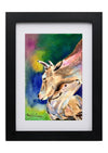 Cow Watercolor Painting - Hunar Hatti