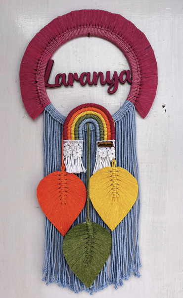 Name wall hanging-Macrame