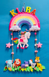Kids hanging -Girl on Unicorn (Rainbow)