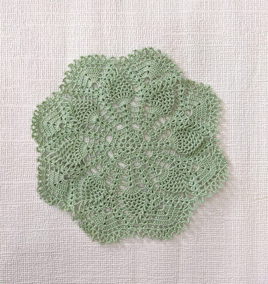 Happy Threads | Vintage Elegance: Set of 2 Handmade Crocheted Doilies - Hunar Hatti