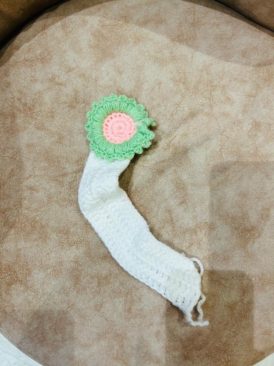 Crochet work- Curtain holder cum Cup cover