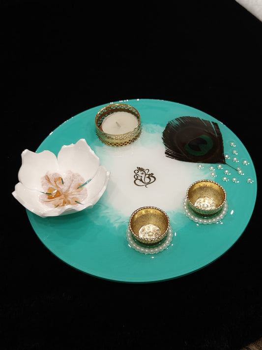 Resin pooja thali - Hunar Hatti