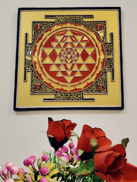 Divine shree yantra resin art