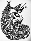 Doodle Art-Persian cat