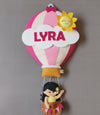 Personalized Handmade Kids name hanging- Hot air ballon - Girl/Boy/Unicorn