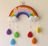 Personalized Handmade Kids name hanging- Rainbow Hanging
