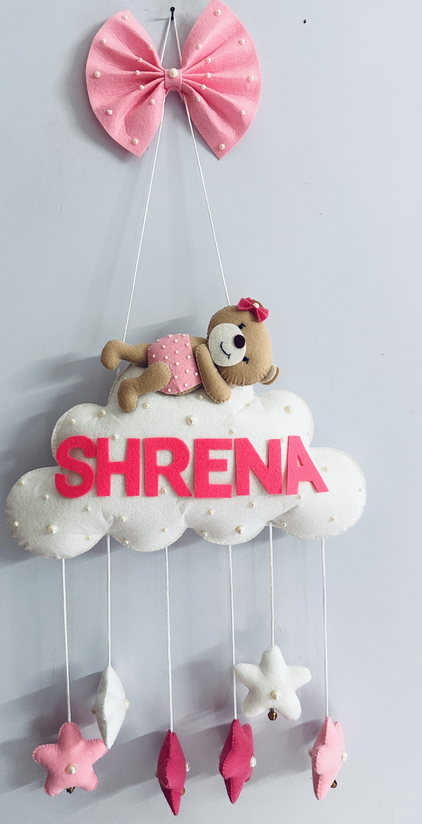 Kids hanging -Teddy on cloud