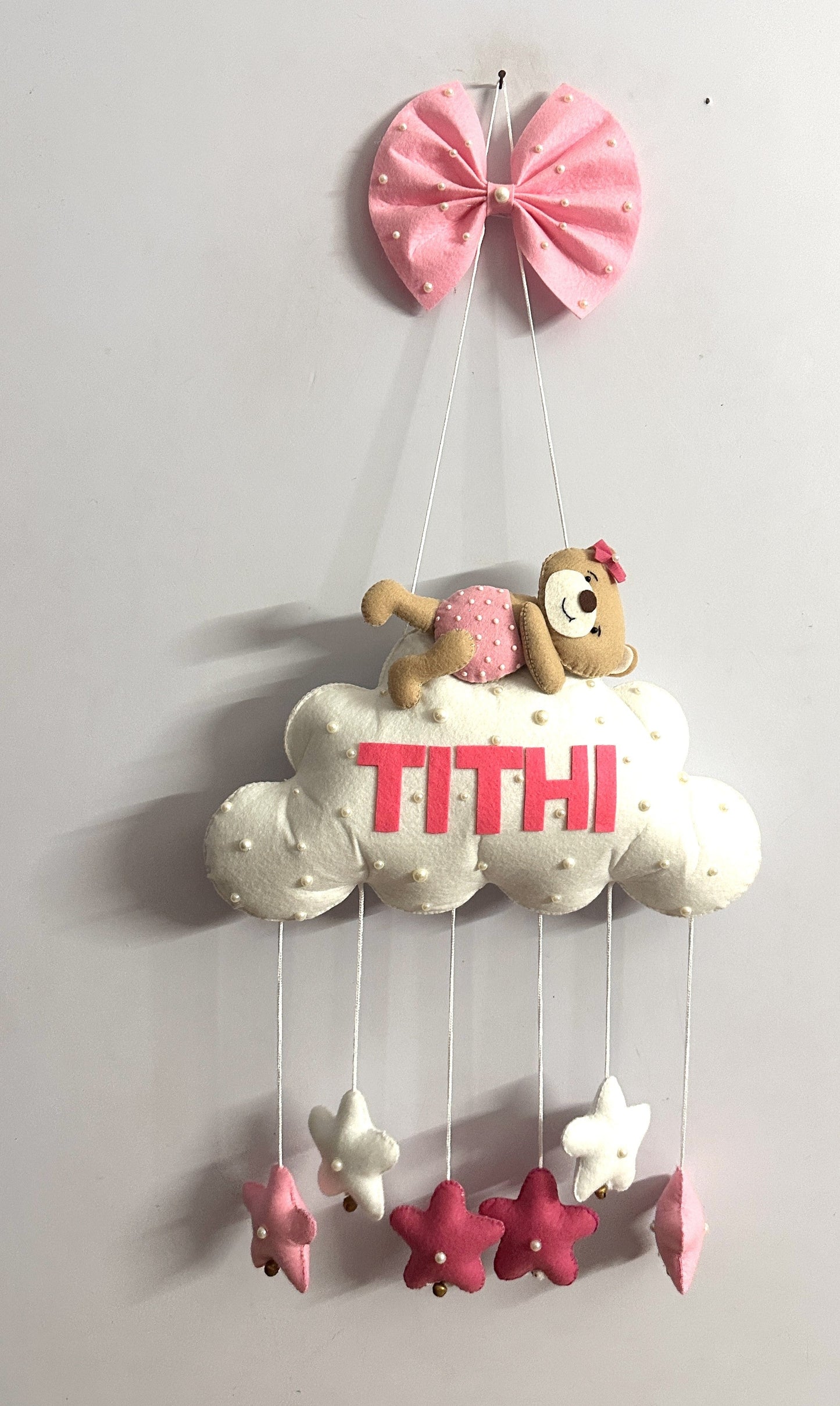 Kids hanging -Teddy on cloud
