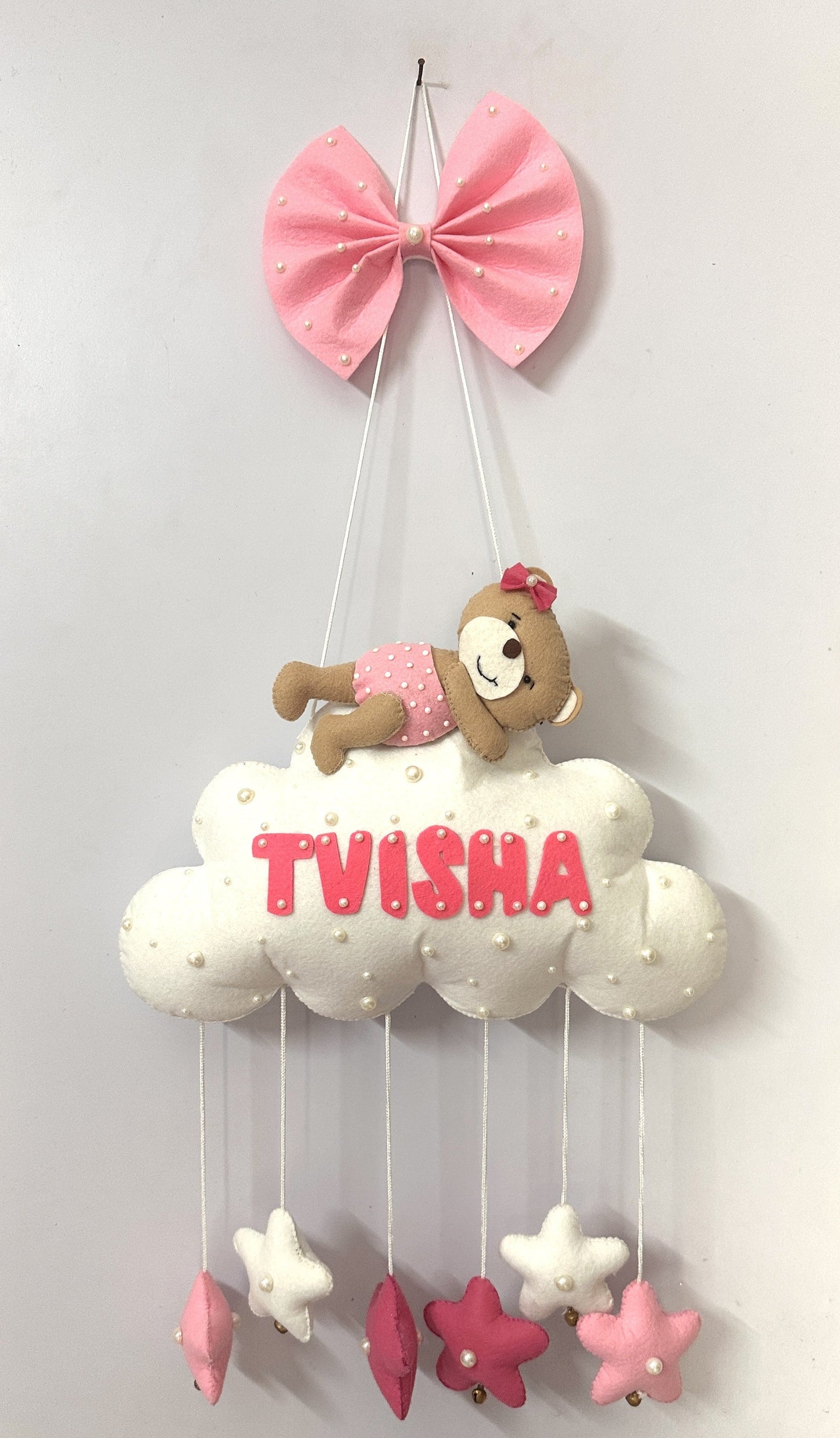 Kids hanging -Teddy on cloud