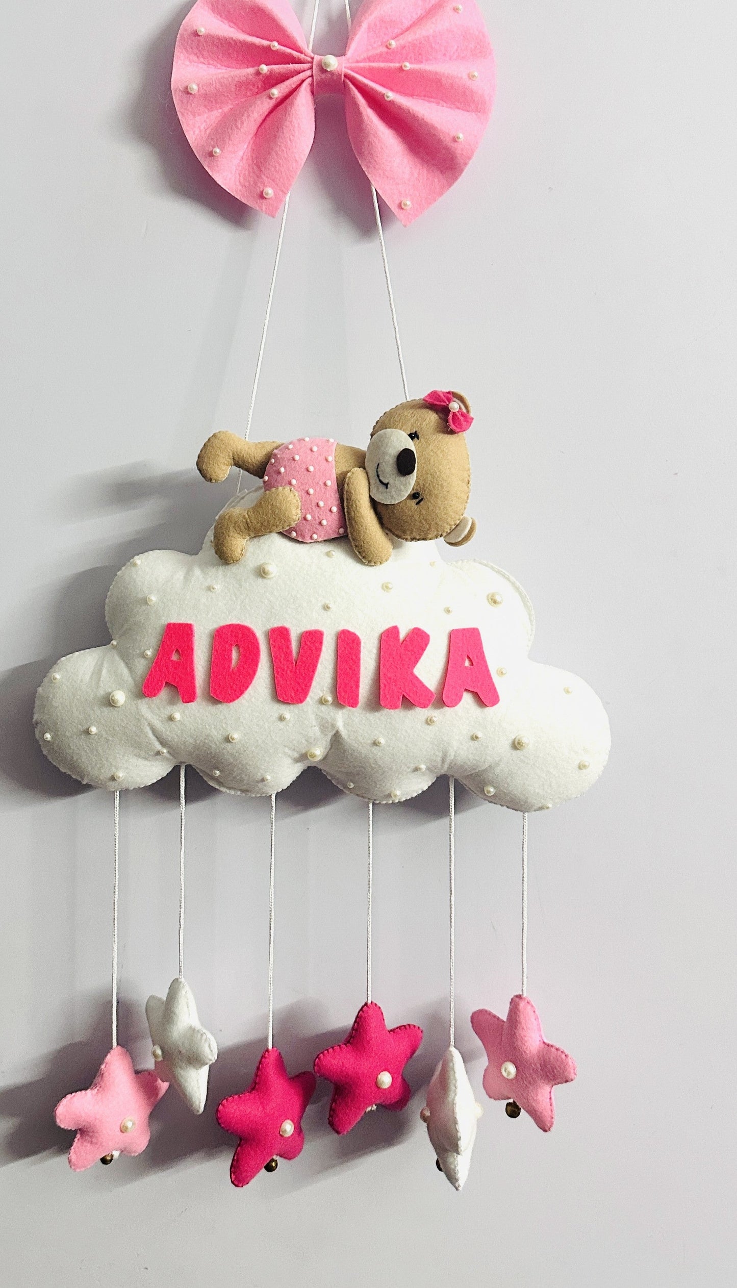 Kids hanging -Teddy on cloud