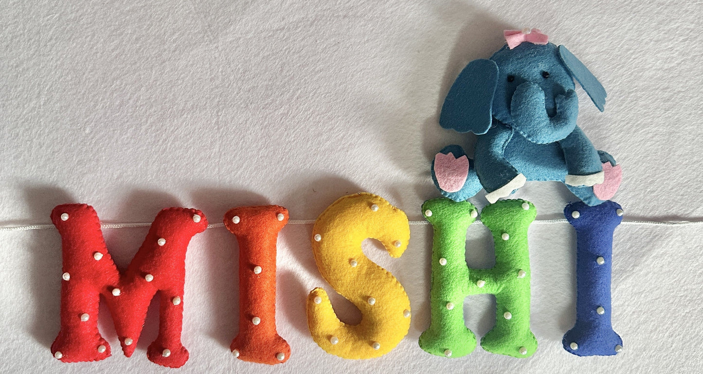 Kids hanging -Animal Name Banner - Hunar Hatti