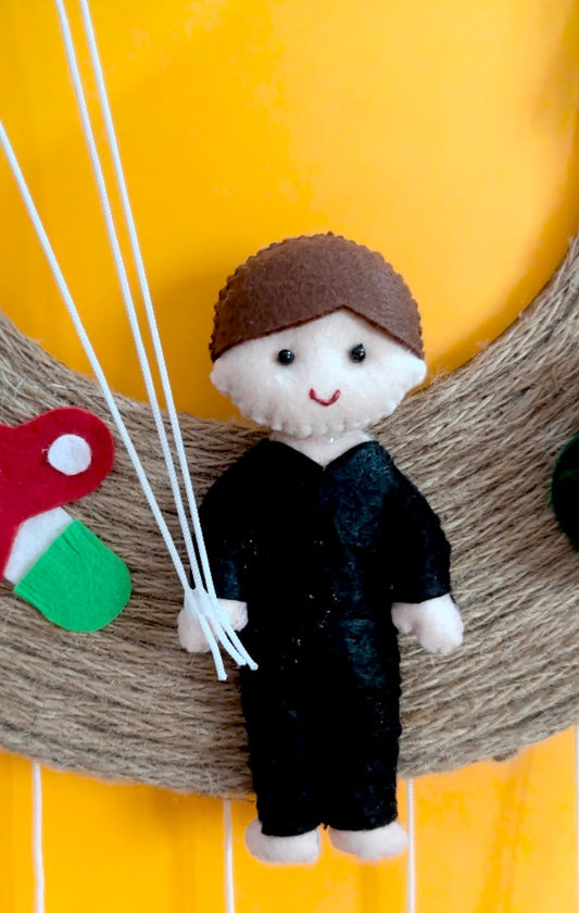 Kids hanging -Jute base Boy hanging