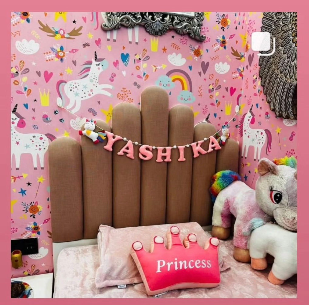 Kids hanging -Unicorn Name Bunting