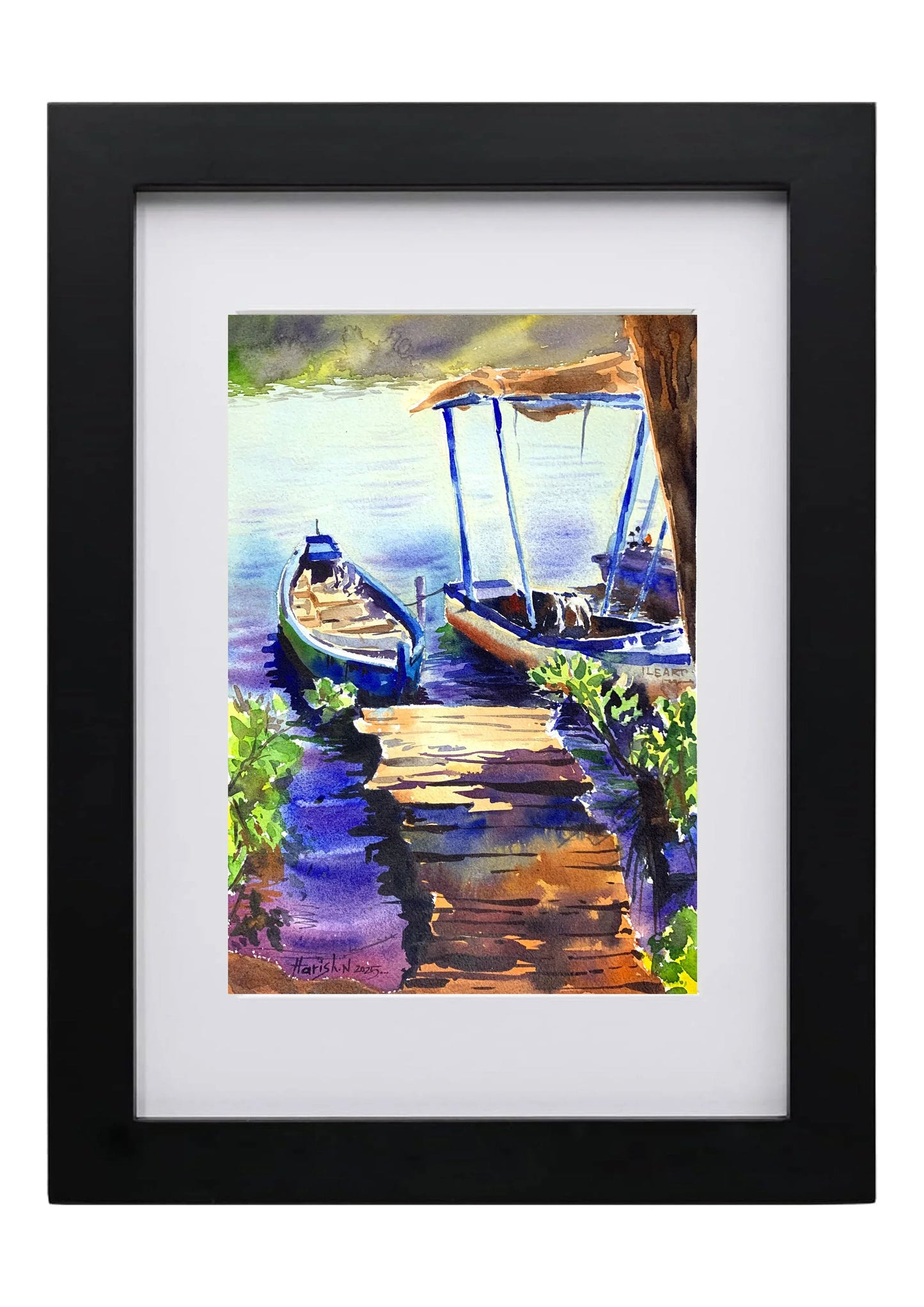 Handcrafted Watercolor Art - 48cm x 38cm - Hunar Hatti