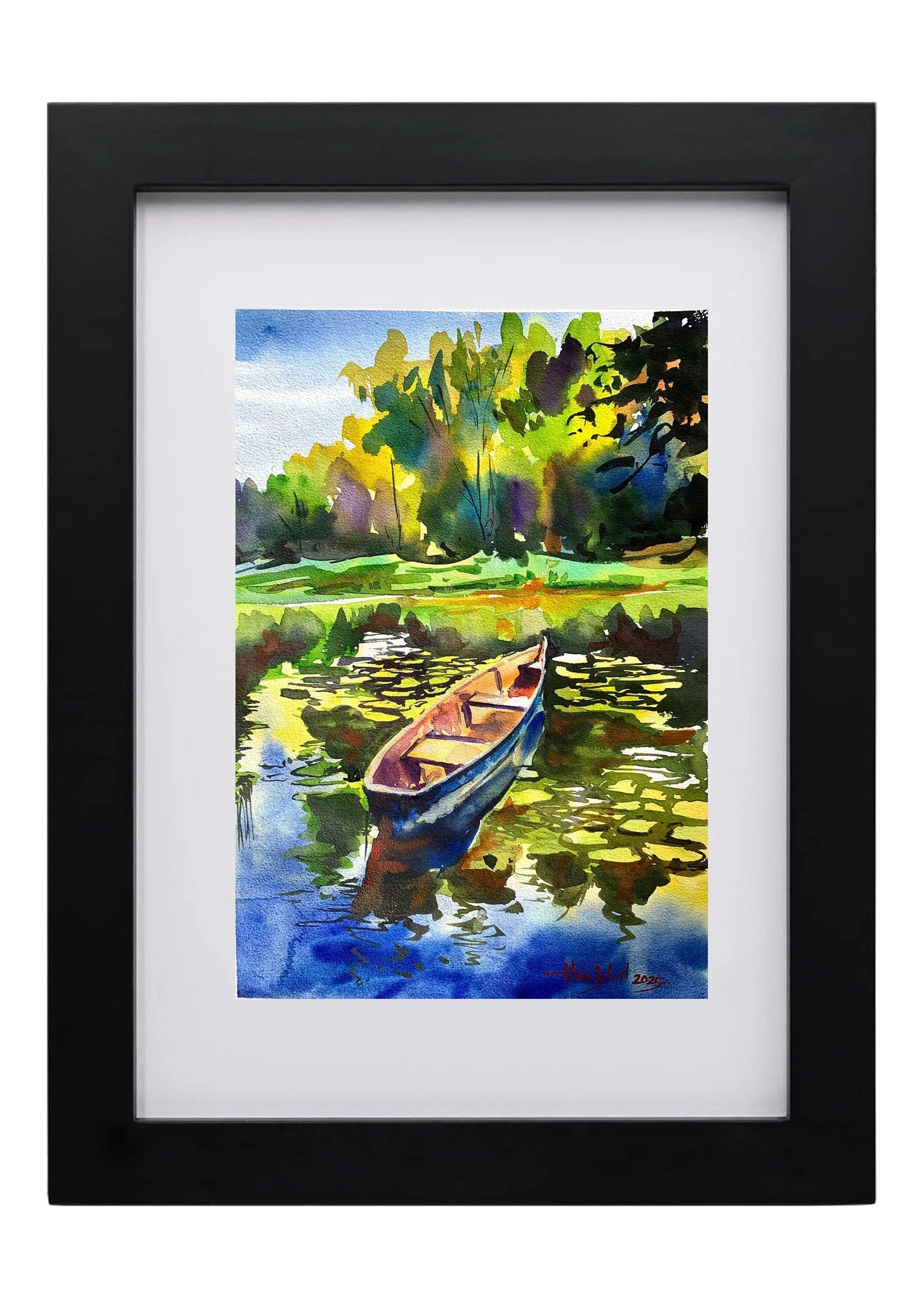 Scenery Watercolor Art - 48cm x 38cm - Hunar Hatti