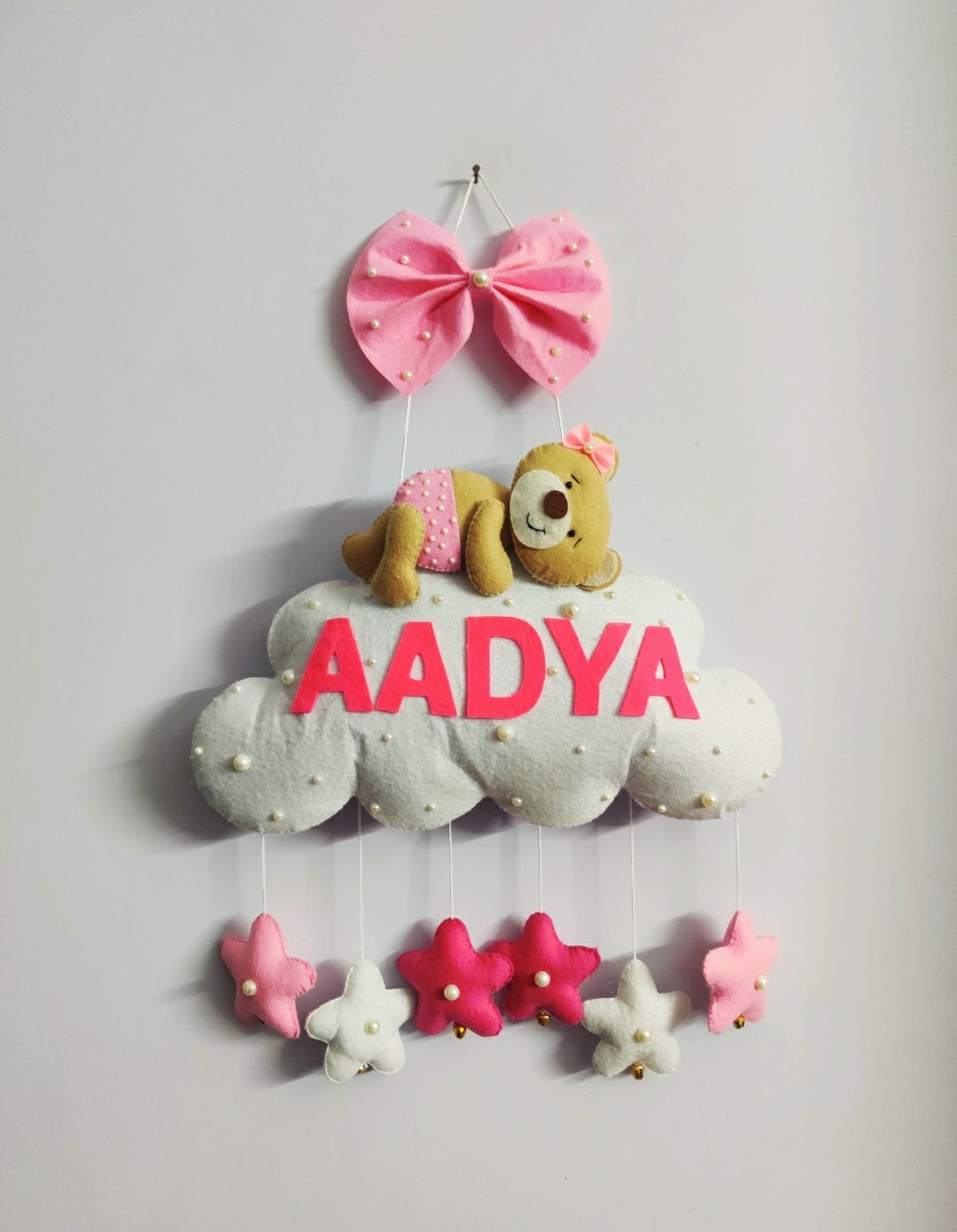 Kids hanging -Teddy on cloud