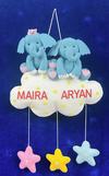 Kids hanging -Animal Siblings on Cloud