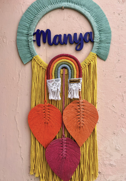 Name wall hanging-Macrame