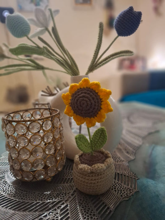 Crochet Sunflower Pod