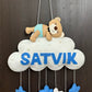 Kids hanging -Teddy on cloud