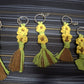 Flower keychain macrame