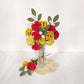 Happy Threads|Colourful Carnations, Eco-Friendly Handcrafted Single Stem Crocheted Flowers - Child-Safe, Lead-Free, Sustainable Decor & Gift Solution