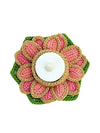 Happy Threads | Elegant Crocheted Lotus Tealights for Diwali
