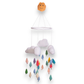Happy Threads | Bright & Colourful Crochet Raindrops – Handmade Amigurumi Mobile for Nursery - Hunar Hatti